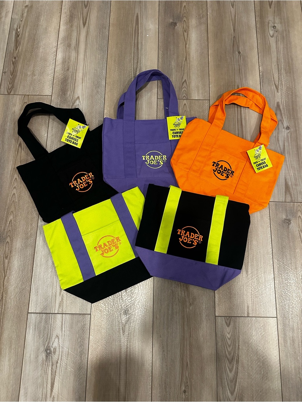 Trader Joe's Canvas Tote Bag - Bundle Halloween Edition